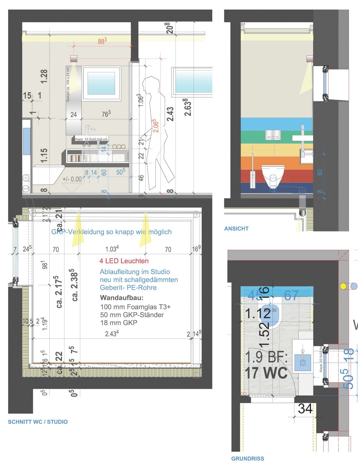 Pläne EFH Zollikon – BERCLAZ Architekten